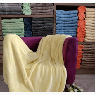 Soft Yellow Throw Blanket