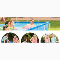 7.2ft X 4ft X 24 Rectangular Metal Frame Pool