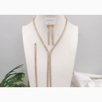 Jewelry Set of Necklace, Earrings Bangle