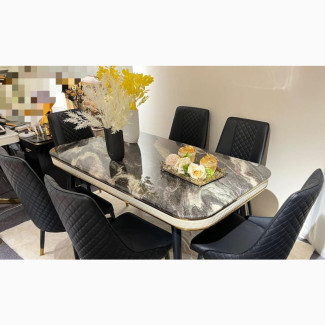 Marble Dinning Table With 6 Chair