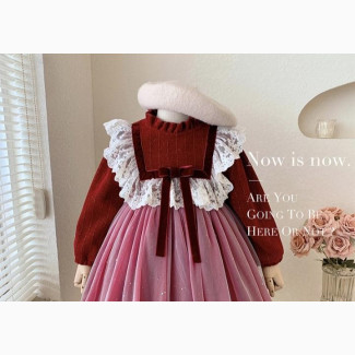 Girl Red Children Party High Quality Cinderella Dress