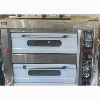 2 Decks 4 Trays Industrial Gas Deck Baking Oven