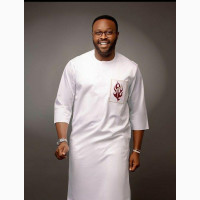 Bespoke Agbada and Inner Kaftan With Monogram Embroidries