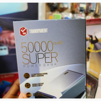 Transparent 50, 000 Mah Multi-Port Power Bank Tank
