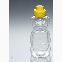 Plastic Bottles Bear Shape For Honey, Juice, Cream, Soap Etc