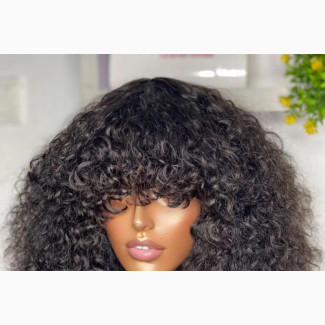 Curls Celebrity Fringe - Human Hair Extensions Wigs