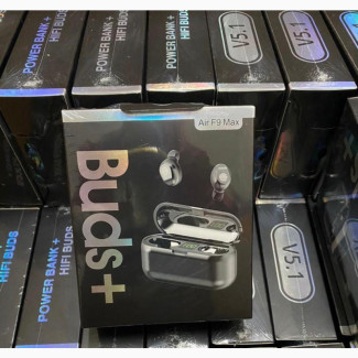 Buds+Air F9 Max V5.1 Power Bank+ Hifibuds