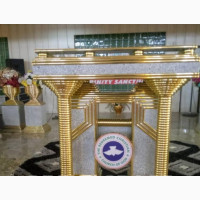 Modern Church Pulpit With Flower Vase
