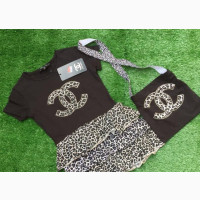 Chanel 2pcs Layered Dress With Bag