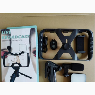 Smartphone Video Kit Microphone Bracket Photography Lighting