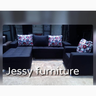 Set of L-Shaped Sofa With One Single