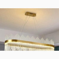 Minimalist Crystal Chandeliers Gold Led