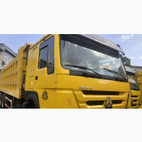 Howo Dump Truck 12 Tires Yellow Color
