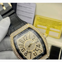 Brand New Franck Muller Leather Wristwatch