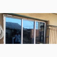 Brand New 3 Panels Sliding Window with Back Net