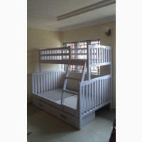 Trio Wooden Bunk Bed White