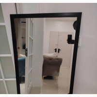 Wall Living Mirror Black Finish 4ftby 2ft