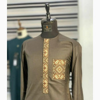 Classy Men Senator With Exquisite Embroidery
