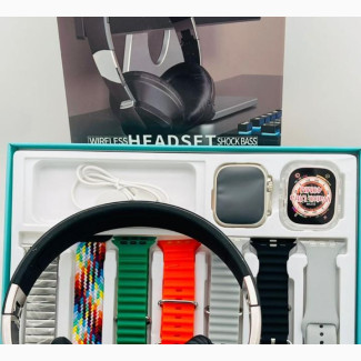 7 Straps Smartwatch With Headset as Seen