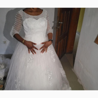 Fully Beaded Wedding Dress. - Store Clearance Sales