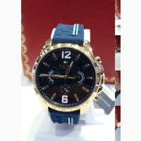 Tommy Hilfiger Robber Watch - Brand New - White/Blue - Quartz - Analog - Men#039;s