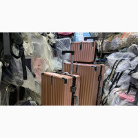 Set of Quality Aluminum Frame Peach Travel Luggage