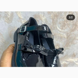 Girls Shiny School Shoes - Brand New