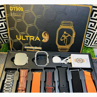 Ultra 9 Smartwatch - 7 in 1 Straps