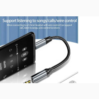 Type C to 3.5mm Earphone Jack Digital Audio Adapter Converte