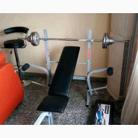 Weight Lifting Bench with 50kg Barbell - Brand New