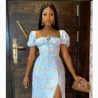 Sexy Side Slit Long Casual Dresses for Ladies - Brand New