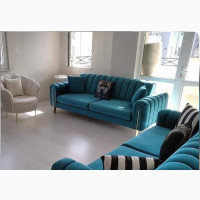 Quality 6 Seater Living Room Fabric Sofa Chair