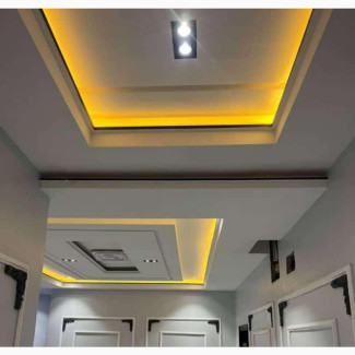 Pop Ceiling, Wall Screeding And Inside Decorations