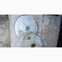 Round Glass Pot Cover With Knob - Brand New