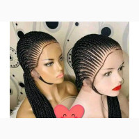 Neatly All-Back Braided Hair Wig