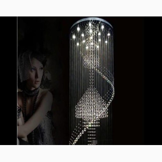 Rain Dropping Pendant Chandelier Light - 10ft Tall, Luxury Lighting