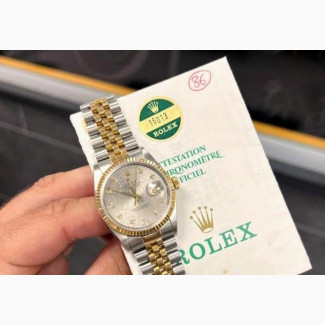 Original ROLEX DATE-JUST 36mm 1986-16013 Jubilee Diamonddial