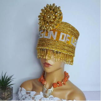 Beads, Cap and Staff