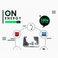 100w/150wh Solar Generator with USB Ports, 220v Outlet, and 12v DC Output