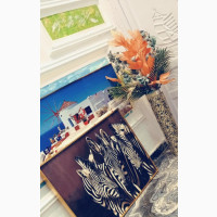 Captivating Zebra Stripes: Acrylic Wall Frame