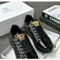 Versace Men Leather Sneakers