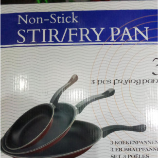 3pcs Non-Stick Fry Pan - Brand New