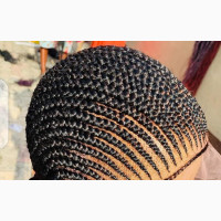 ALL BACK CORNROWS -- Full Lace Wig ( Braided Wig)