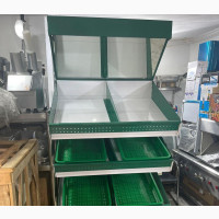 Supermarket Vegetable Display Rack with Mirror - Boomertech Global