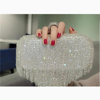 Stunning Pearl Diamond Evening Clutch Bags for Women