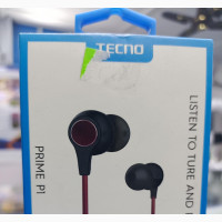 Tecno P1 Wired Earphone - Black