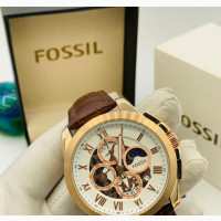 Fossil Chronographic Leather Watch