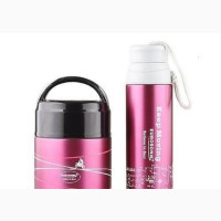 Eurosonic Vacuum Insulated Food Water Flask Combo