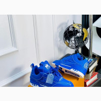 LV Trainer Sneakers Vignettes Blue Estale Bge Fiery