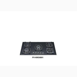Polystar 5 Burners in-Built Gas Hub GLASS PV-HBG5801